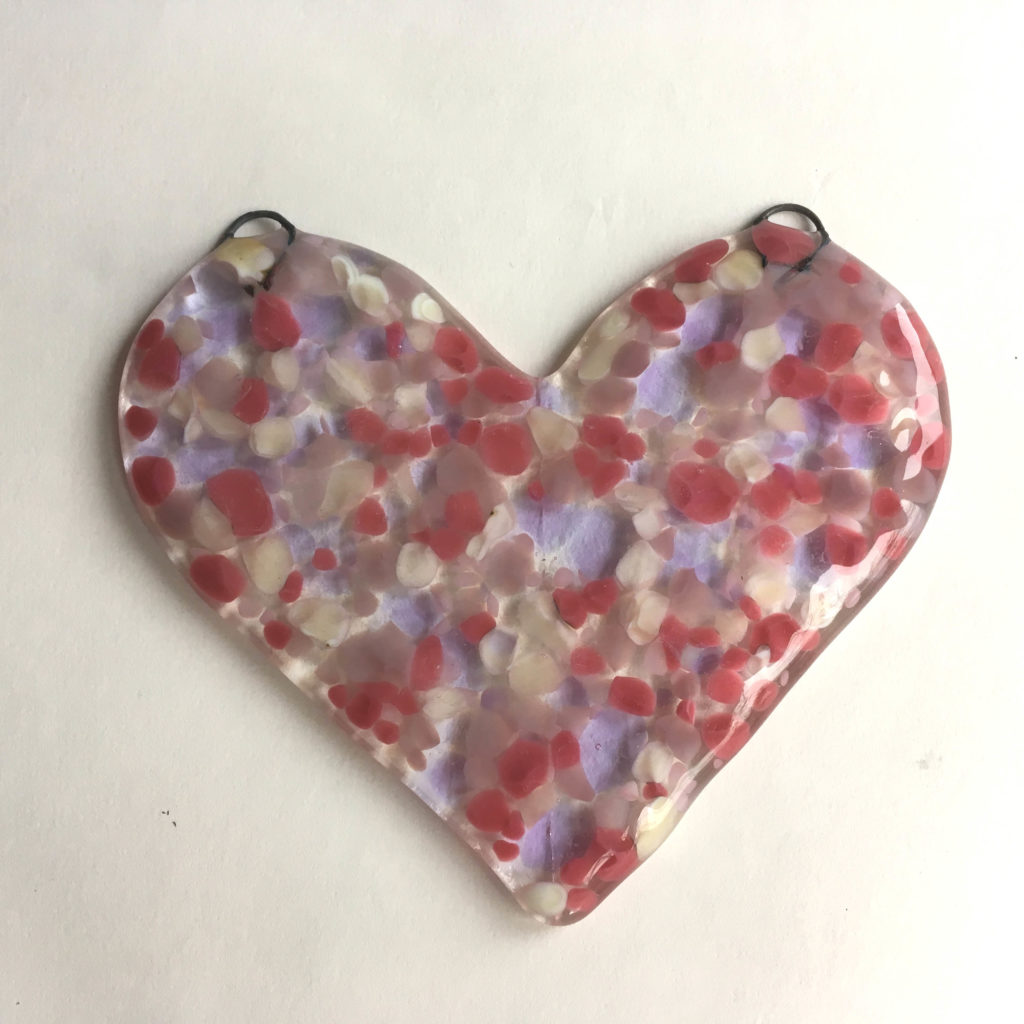 The finished fully fused heart.