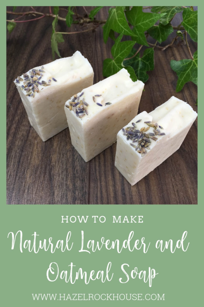 Lavender and Oatmeal Natural Handmade soap Pin