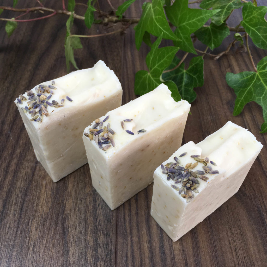 Making Natural Soap with Lavender Essential Oil and Oatmeal