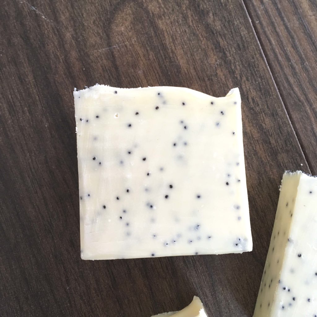 Lemongrass Poppy Seed Soap.