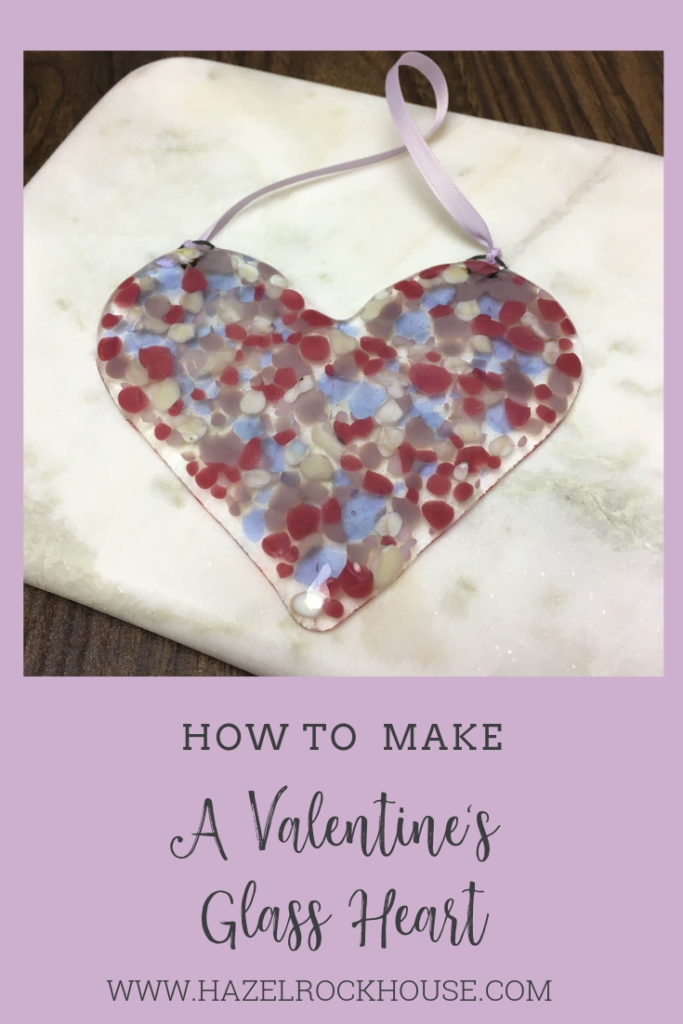How to make a Valentines Glass Heart Pinterest Pin